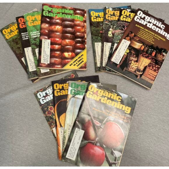 Vintage 1980 Organic Gardening Magazines Full Year Jan-Dec Bundle - Picture 1 of 7